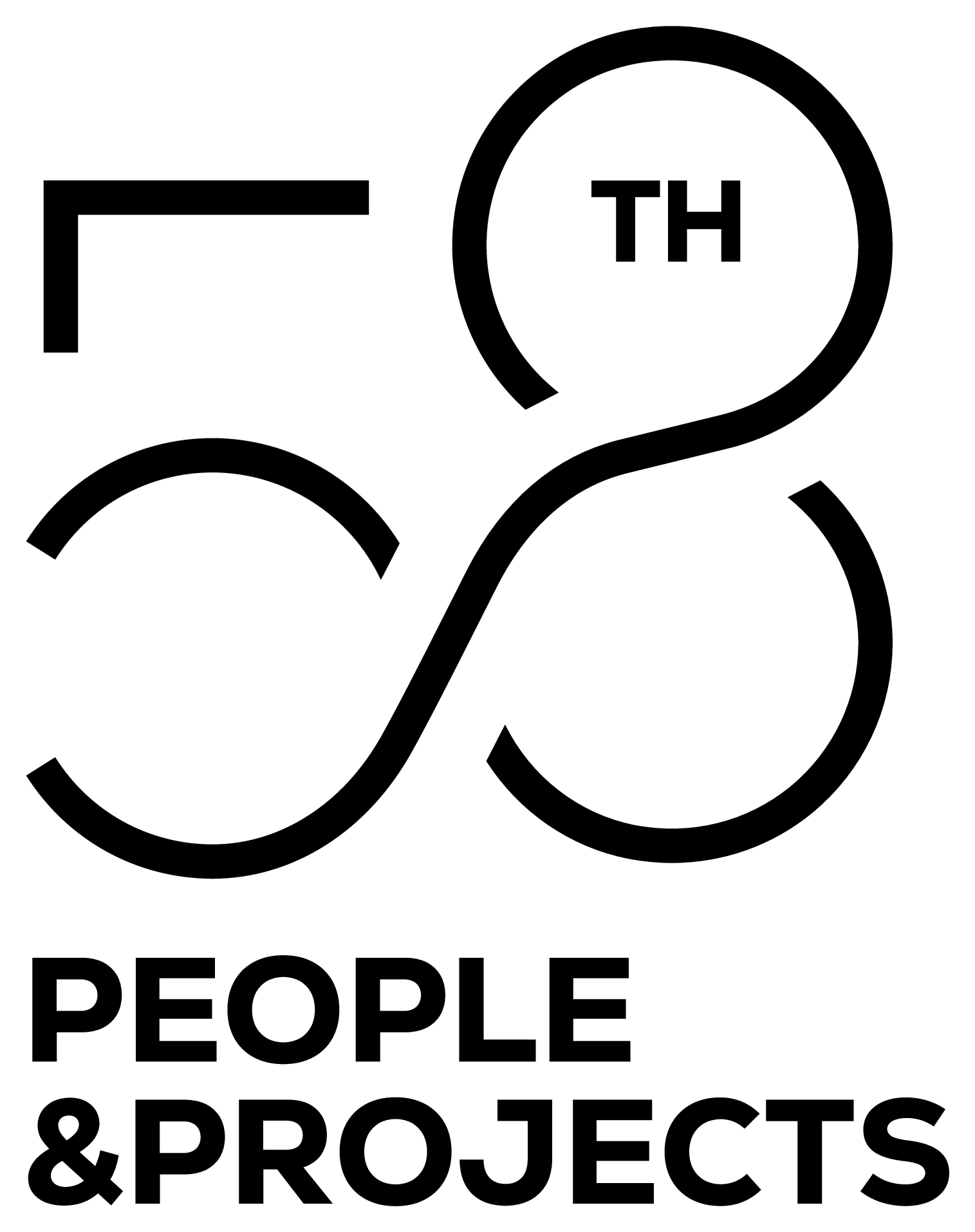 The 58th People and Projects logo in black